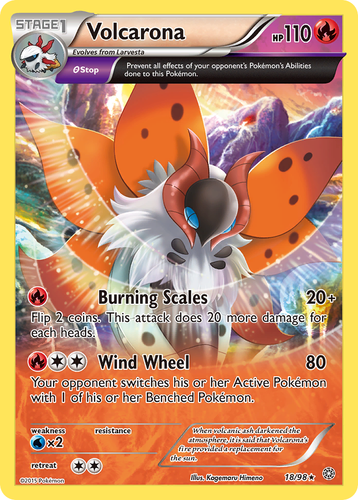 Volcarona (18/98) [XY: Ancient Origins] | North Game Den