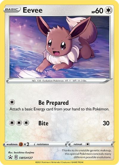 Eevee (SWSH127) [Sword & Shield: Black Star Promos] | North Game Den