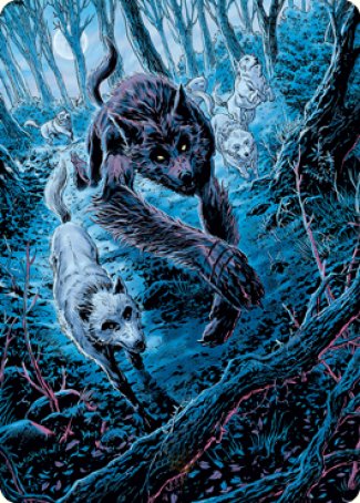 Untamed Pup Art Card [Innistrad: Midnight Hunt Art Series] | North Game Den