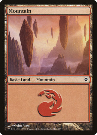 Mountain (242a) [Zendikar] | North Game Den