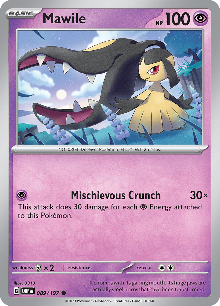 Mawile (089/197) [Scarlet & Violet: Obsidian Flames] | North Game Den