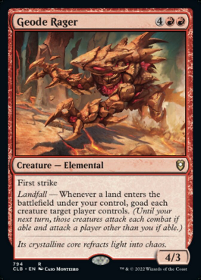 Geode Rager [Commander Legends: Battle for Baldur's Gate] | North Game Den