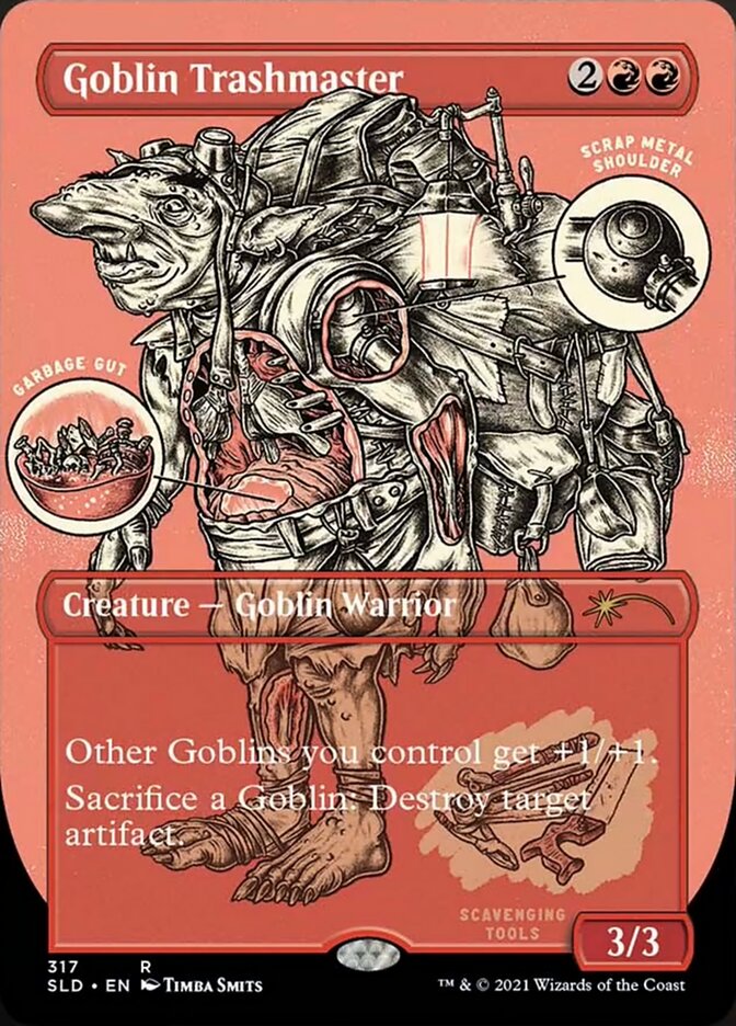 Goblin Trashmaster (Borderless Foil Etched) [Secret Lair Drop Series] | North Game Den