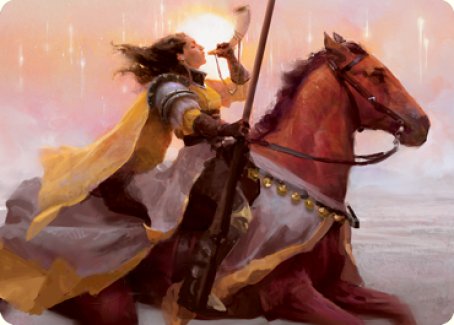Sunrise Cavalier Art Card [Innistrad: Midnight Hunt Art Series] | North Game Den