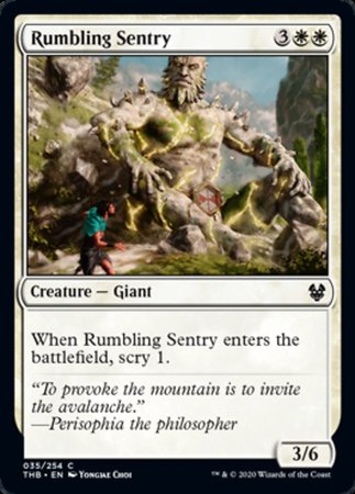 Rumbling Sentry [Theros Beyond Death] | North Game Den