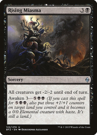 Rising Miasma [Battle for Zendikar] | North Game Den