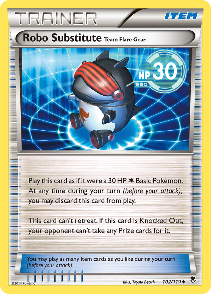 Robo Substitute Team Flare Gear (102/119) [XY: Phantom Forces] | North Game Den