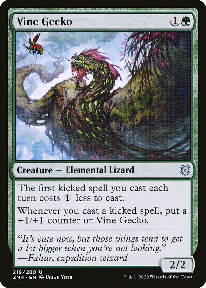 Vine Gecko [Zendikar Rising] | North Game Den