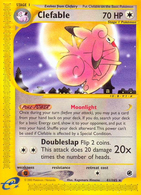 Clefable (41/165) [Expedition: Base Set] | North Game Den