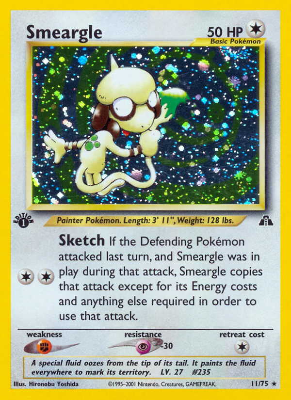 Smeargle (11/75) [Neo Discovery 1st Edition] | North Game Den