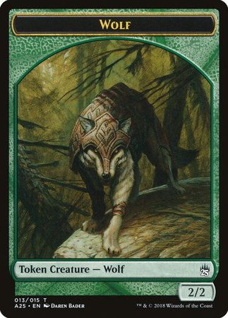 Wolf Token (013) [Masters 25 Tokens] | North Game Den