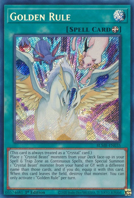 Golden Rule [BLMR-EN035] Secret Rare | North Game Den