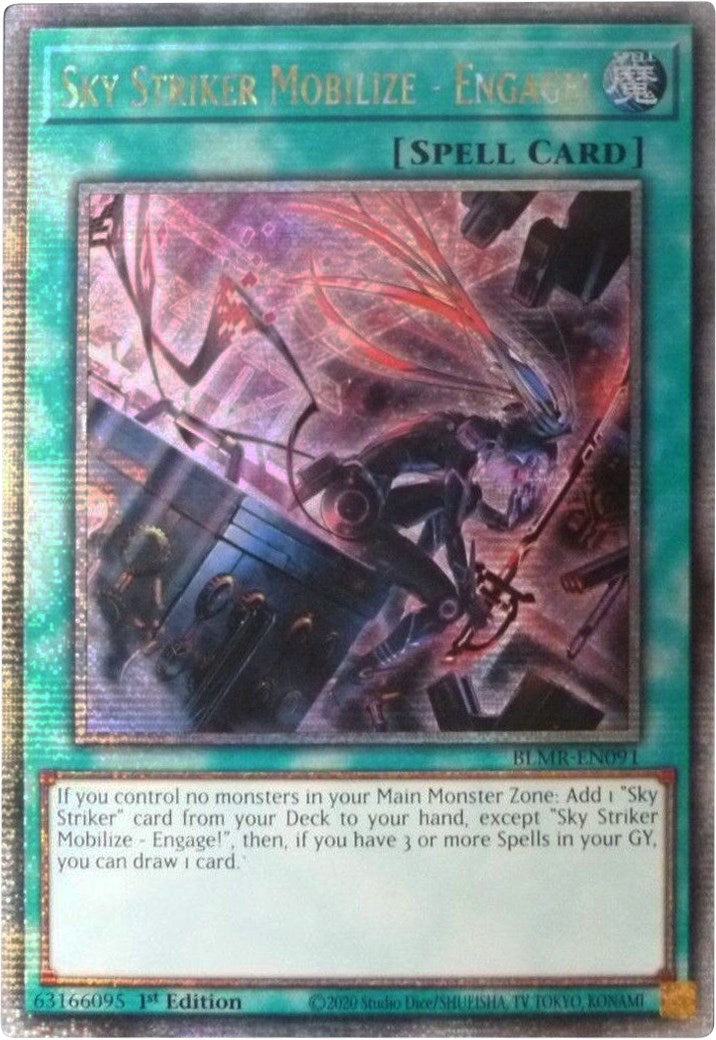 Sky Striker Mobilize - Engage! [BLMR-EN091] Quarter Century Secret Rare | North Game Den