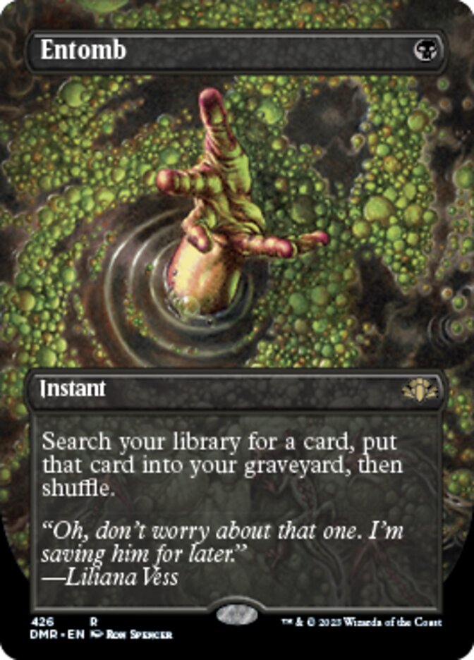 Entomb (Borderless Alternate Art) [Dominaria Remastered] | North Game Den