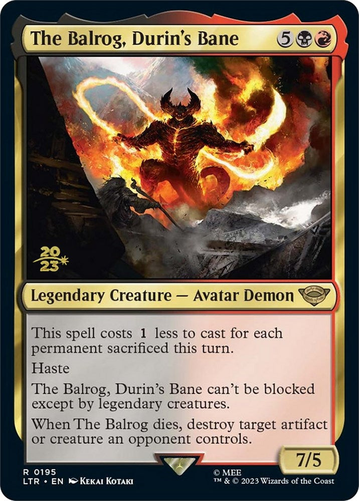 The Balrog, Durin's Bane [The Lord of the Rings: Tales of Middle-Earth Prerelease Promos] | North Game Den