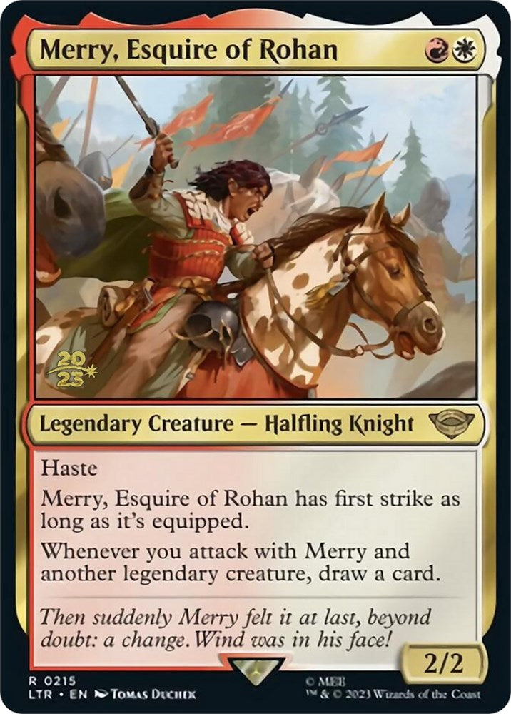 Merry, Esquire of Rohan [The Lord of the Rings: Tales of Middle-Earth Prerelease Promos] | North Game Den