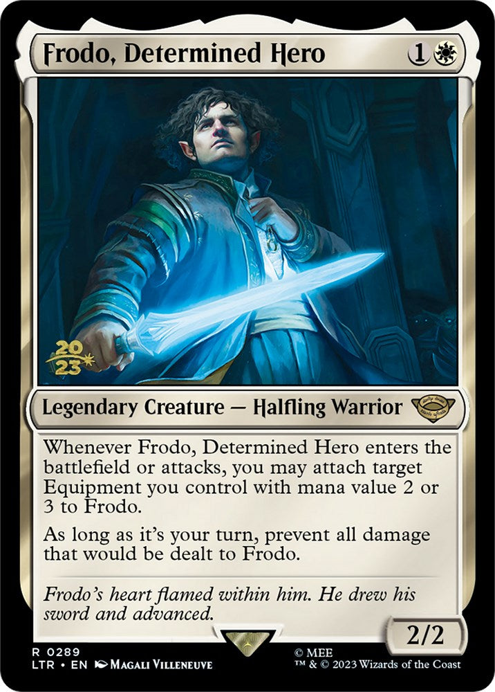 Frodo, Determined Hero [The Lord of the Rings: Tales of Middle-Earth Prerelease Promos] | North Game Den