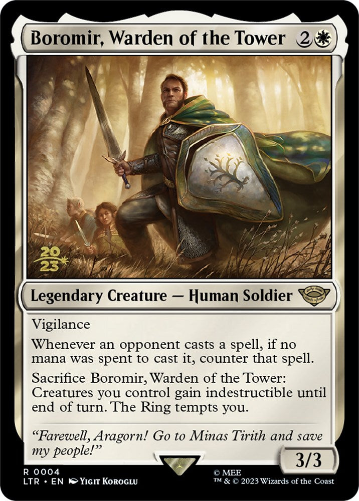 Boromir, Warden of the Tower [The Lord of the Rings: Tales of Middle-Earth Prerelease Promos] | North Game Den