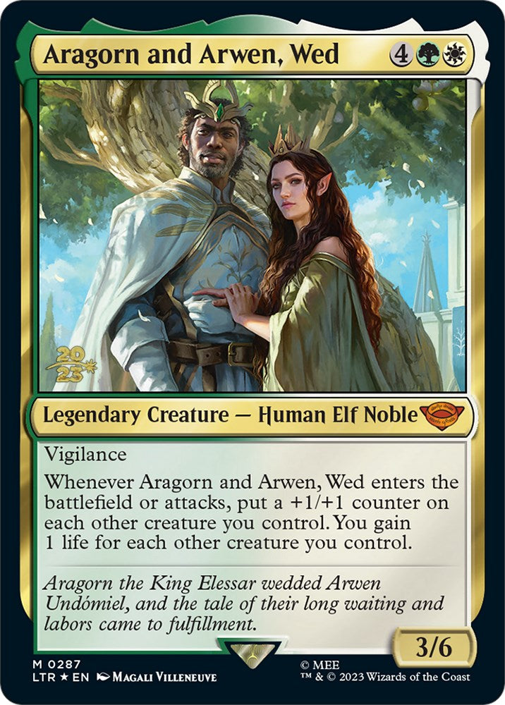 Aragorn and Arwen, Wed [The Lord of the Rings: Tales of Middle-Earth Prerelease Promos] | North Game Den