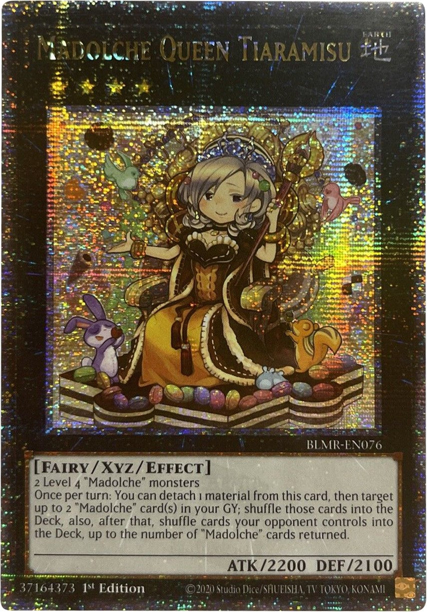 Madolche Queen Tiaramisu [BLMR-EN076] Quarter Century Secret Rare | North Game Den