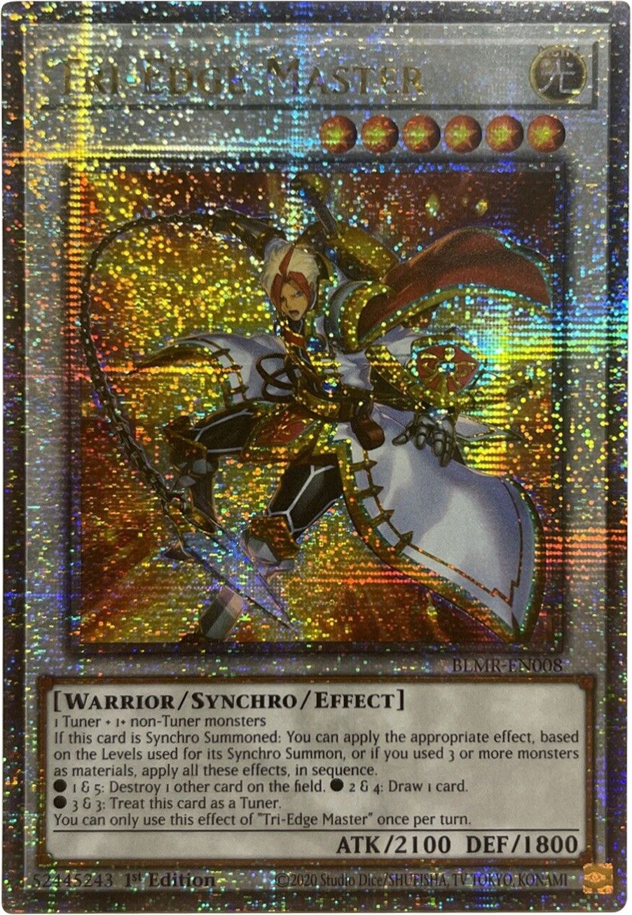 Tri-Edge Master [BLMR-EN008] Quarter Century Secret Rare | North Game Den