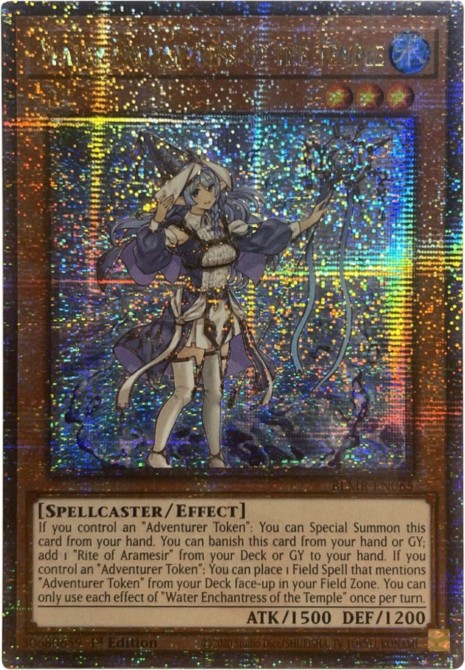 Water Enchantress of the Temple [BLMR-EN065] Quarter Century Secret Rare | North Game Den