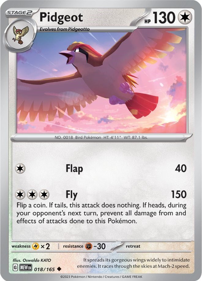 Pidgeot (018/165) [Scarlet & Violet: 151] | North Game Den