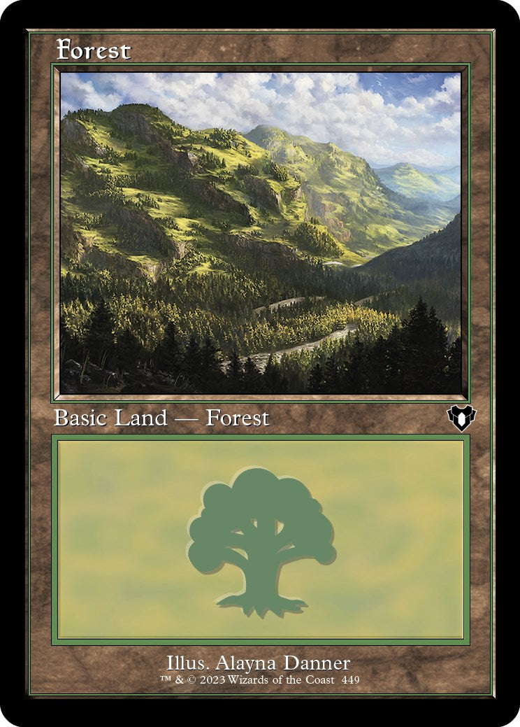 Forest (449) (Retro) [Commander Masters] | North Game Den