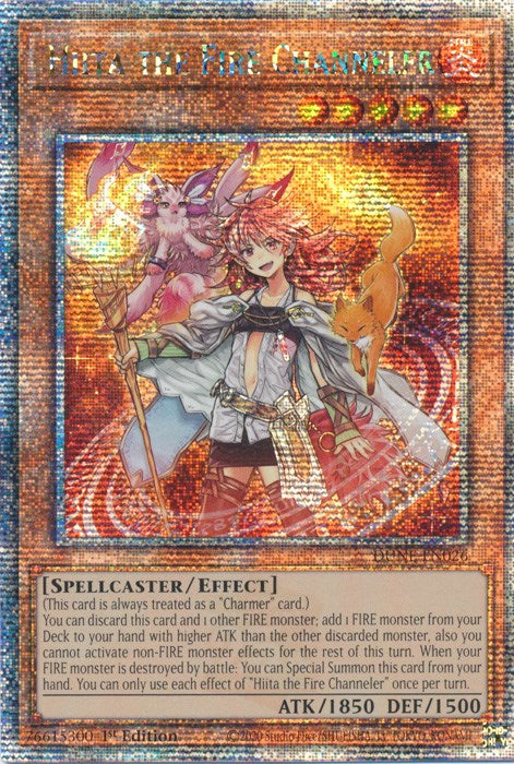 Hiita the Fire Channeler [DUNE-EN026] Quarter Century Secret Rare | North Game Den