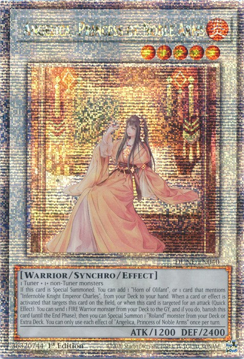 Angelica, Princess of Noble Arms [DUNE-EN040] Quarter Century Secret Rare | North Game Den