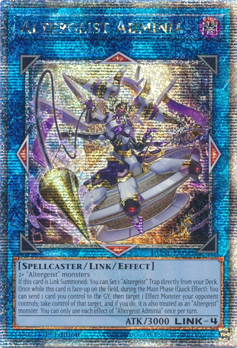 Altergeist Adminia [DUNE-EN047] Quarter Century Secret Rare | North Game Den