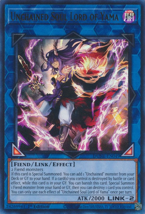 Unchained Soul Lord of Yama [DUNE-EN049] Ultra Rare | North Game Den