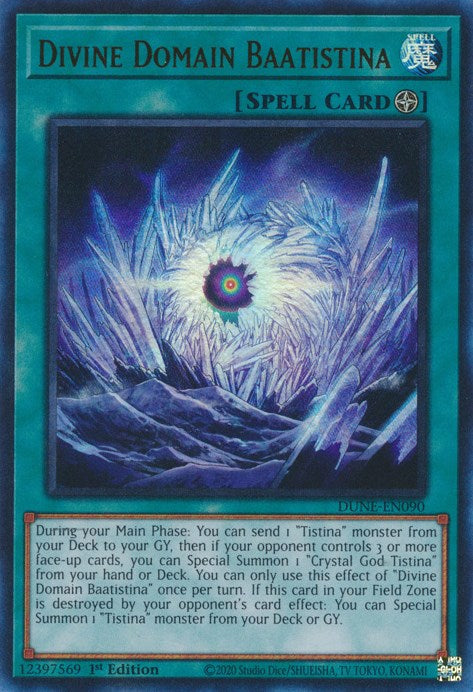 Divine Domain Baatistina [DUNE-EN090] Ultra Rare | North Game Den