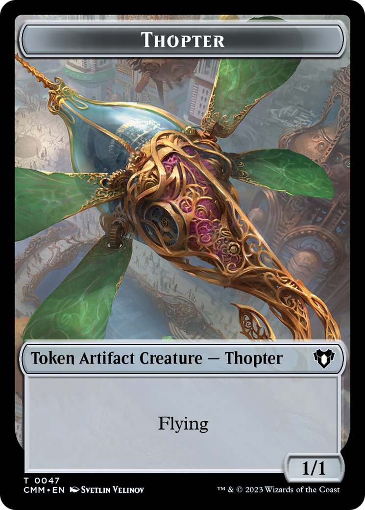 Thopter Token [Commander Masters Tokens] | North Game Den