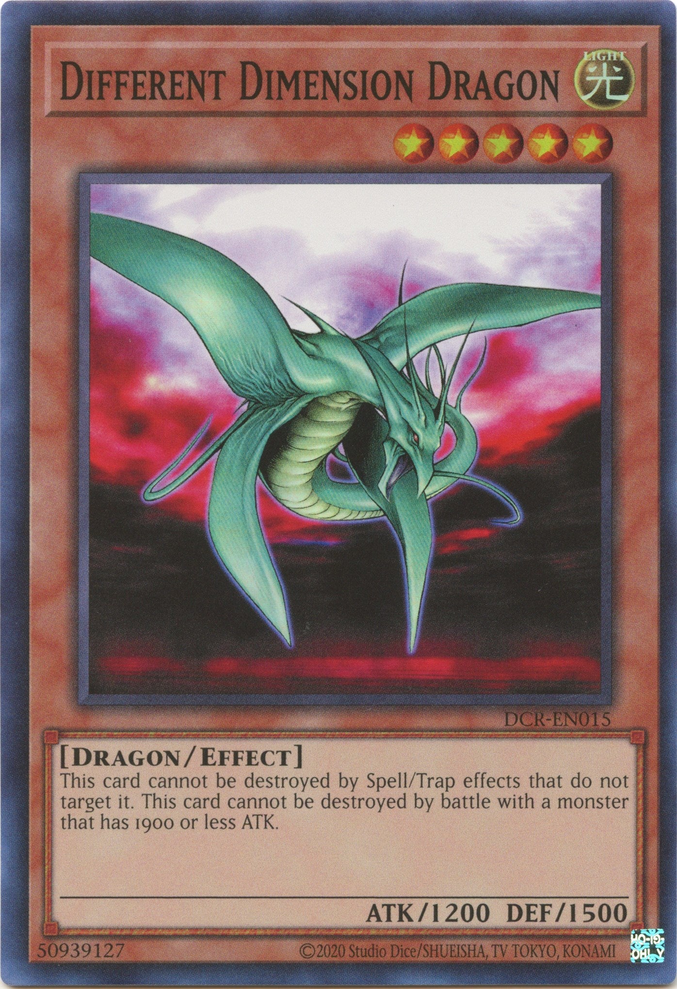 Different Dimension Dragon (25th Anniversary) [DCR-EN015] Super Rare | North Game Den
