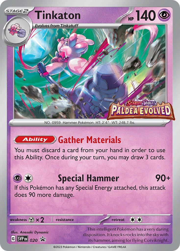 Tinkaton (105/193) (Best Buy Promo) [Scarlet & Violet: Paldea Evolved] | North Game Den