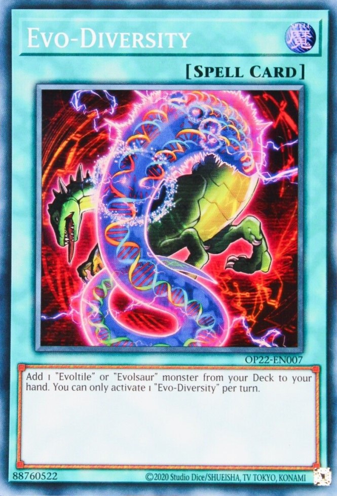Evo-Diversity [OP22-EN007] Super Rare | North Game Den
