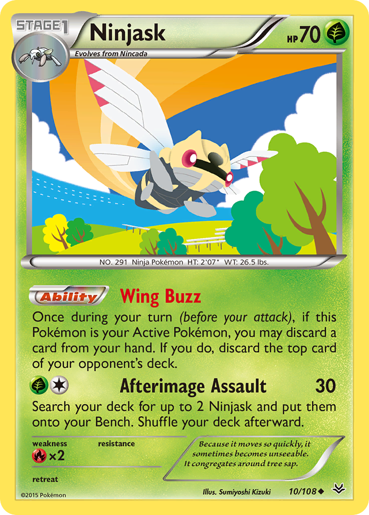 Ninjask (10/108) [XY: Roaring Skies] | North Game Den