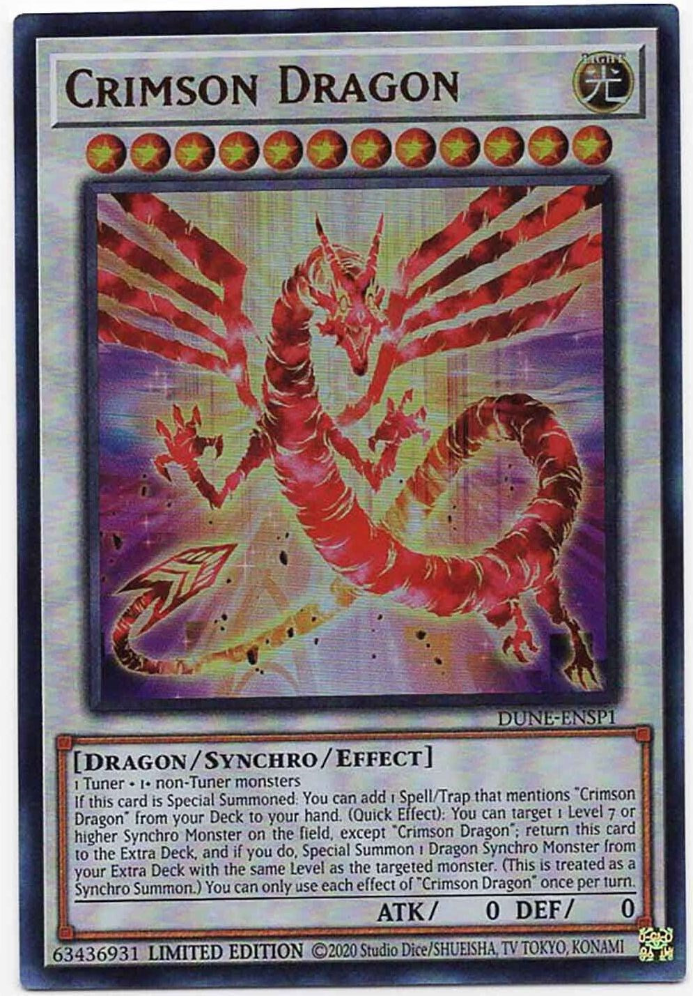 Crimson Dragon [DUNE-ENSP1] Ultra Rare | North Game Den