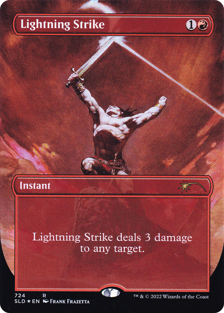 Lightning Strike (Borderless) [Secret Lair Drop Promos] | North Game Den