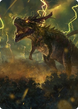 Thrasta, Tempest's Roar Art Card (42) [Modern Horizons 2 Art Series] | North Game Den