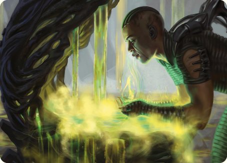 Necrogen Communion Art Card [Phyrexia: All Will Be One Art Series] | North Game Den
