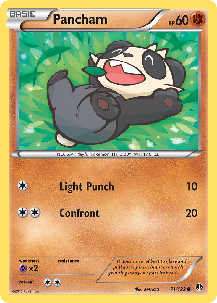Pancham (71/122) [XY: BREAKpoint] | North Game Den