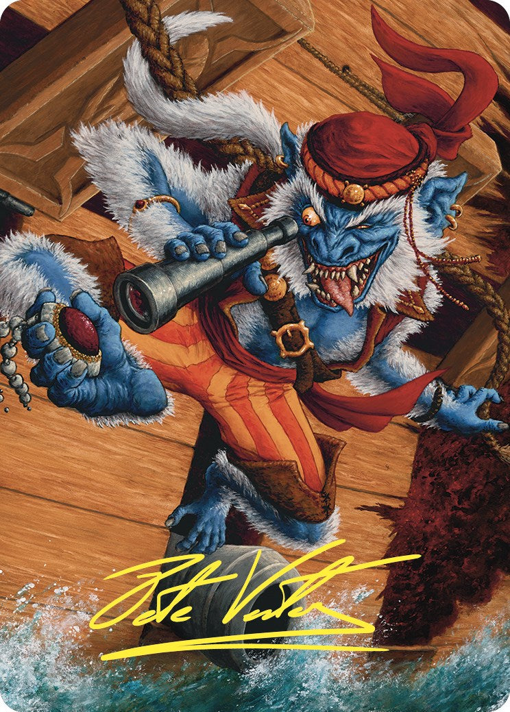Treasure Nabber Art Card (Gold-Stamped Signature) [Commander Masters Art Series] | North Game Den