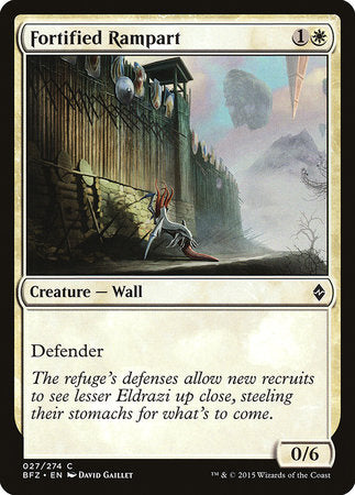 Fortified Rampart [Battle for Zendikar] | North Game Den