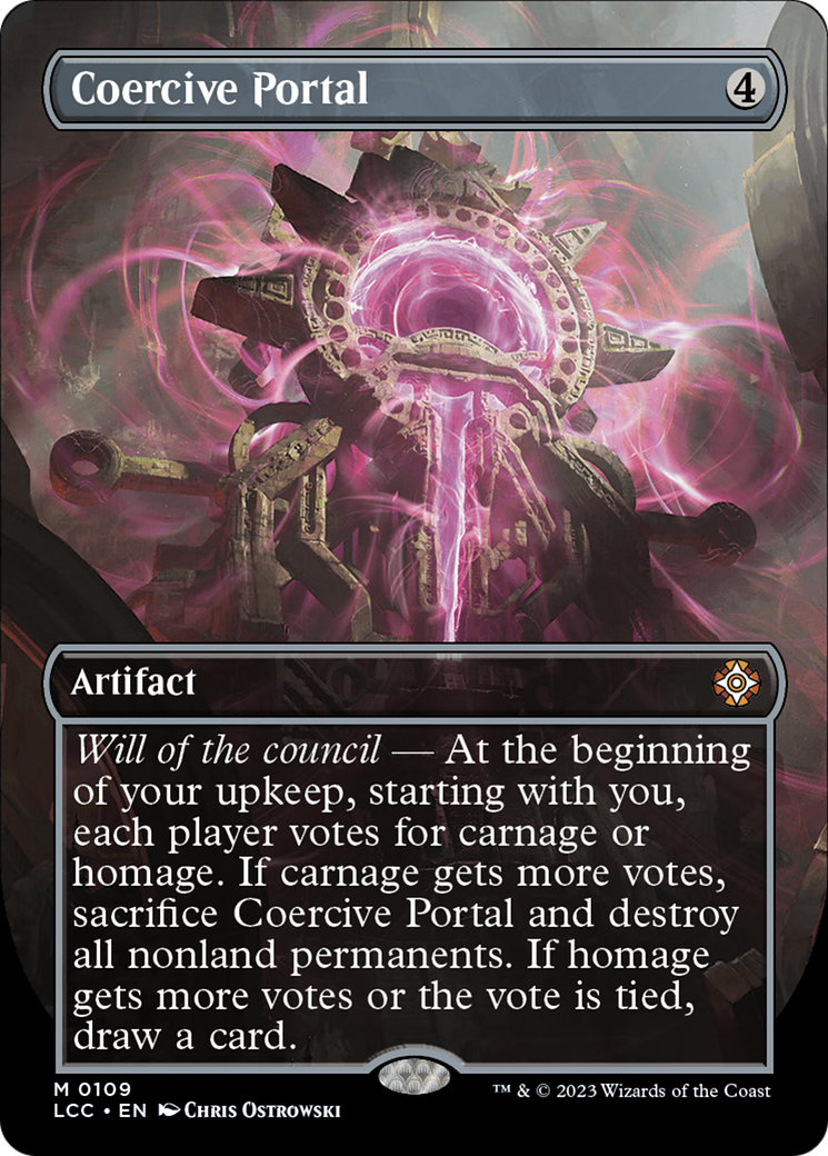 Coercive Portal (Borderless) [The Lost Caverns of Ixalan Commander] | North Game Den