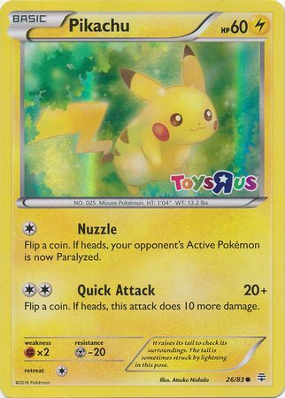 Pikachu (26/83) (Toys R Us Promo) [Miscellaneous Cards] | North Game Den