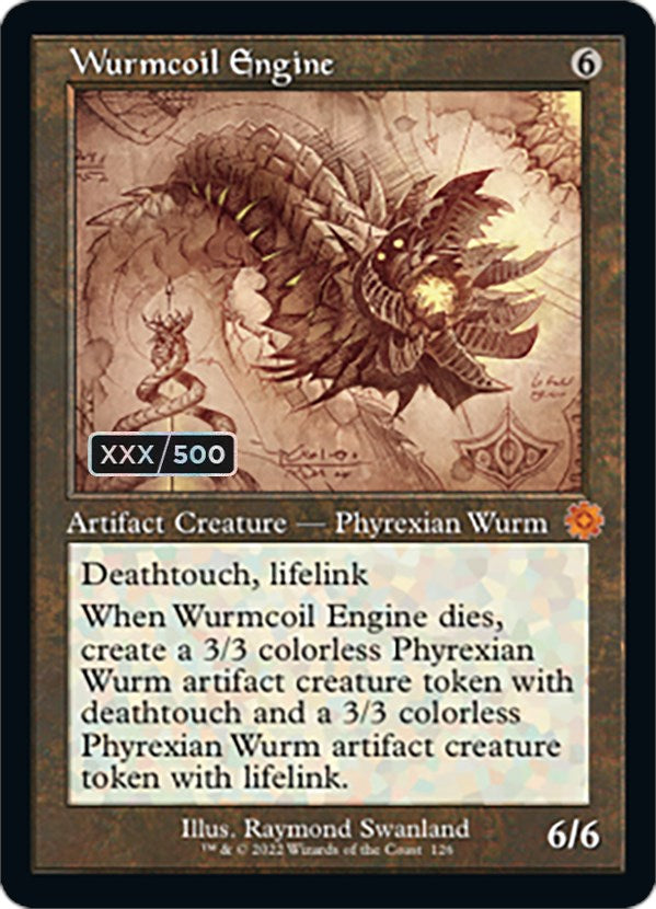 Wurmcoil Engine (Retro Schematic) (Serial Numbered) [The Brothers' War Retro Artifacts] | North Game Den