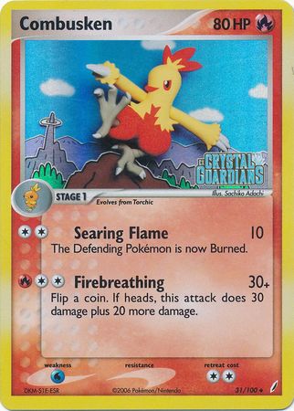 Combusken (31/100) (Stamped) [EX: Crystal Guardians] | North Game Den