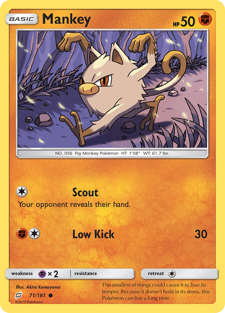 Mankey (71/181) [Sun & Moon: Team Up] | North Game Den